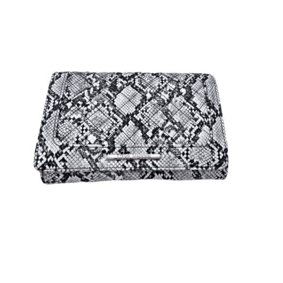 Steve‎ Madden Snake Print Crossbody Organizer Bag Faux Leather Designer Travel - Picture 2 of 16
